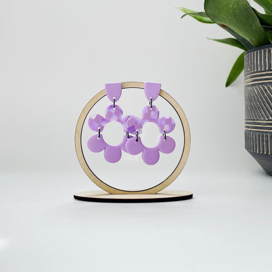 Limited Edition Flowers in Lavender Check
